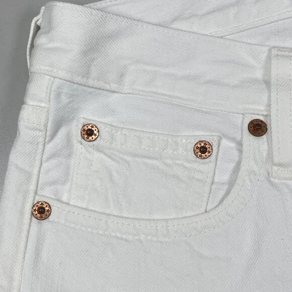 Alex Mill Women’s Jane Mid-Rise Straight-Leg Jeans – White – Size 28 - Picture 7 of 8